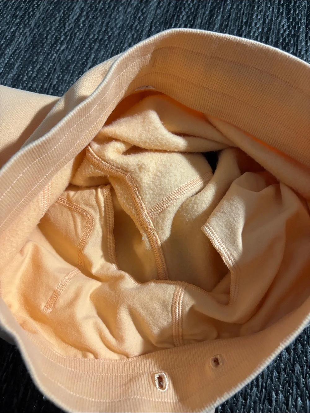 Lululemon Scuba High Rise Short 5” Light Cotton Terry Peach Bellini Size 4
